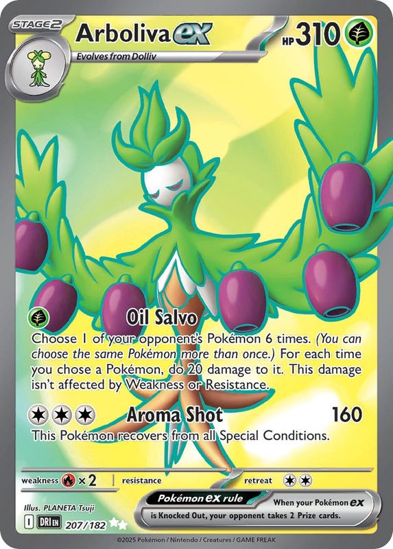 Pokemon - Destined Rivals - Ultra Rare - 207 - Arboliva ex