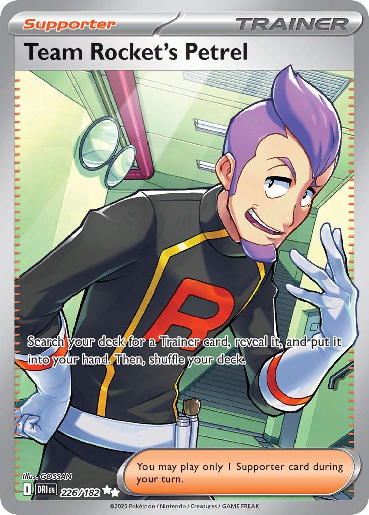 Pokemon - Destined Rivals - Ultra Rare - 226 - Team Rocket&#39;s Petrel, Rarity: Ultra Rare