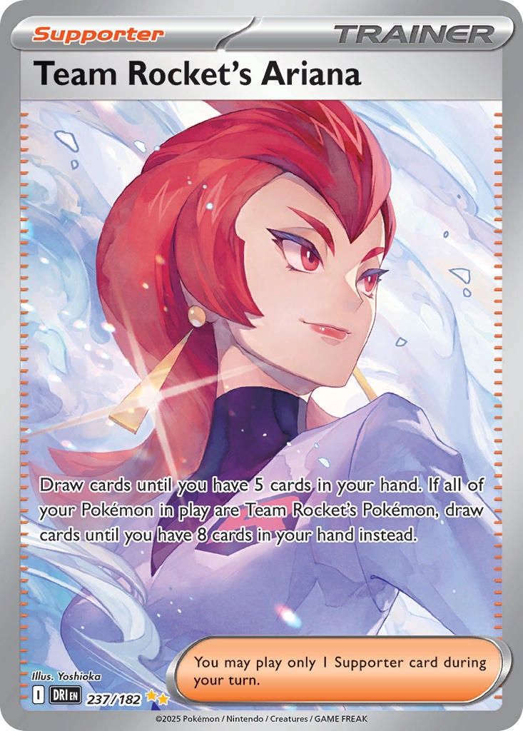Pokemon - Destined Rivals - Special Illustration Rare - 237 - Team Rocket&#39;s Ariana, Rarity: Special Illustration Rare