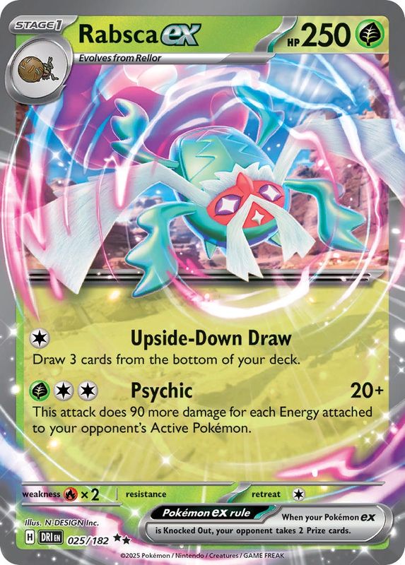 Pokemon - Destined Rivals - Double Rare - 25 - Rabsca ex