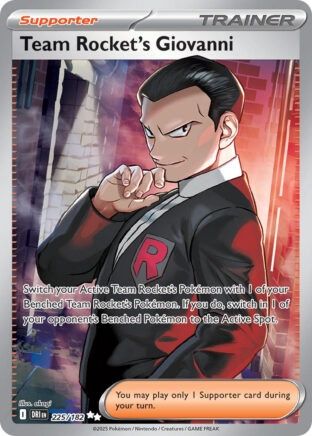 Pokemon - Destined Rivals - Ultra Rare - 225 - Team Rocket&#39;s Giovanni