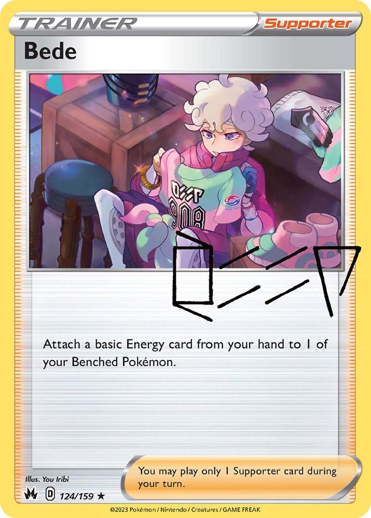 Bede - Holo Rare - Crown Zenith - 124