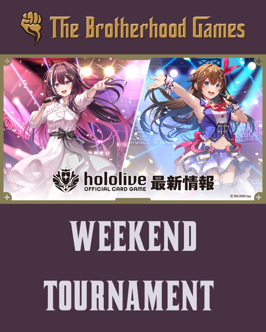 HoloLive Official Card Game Tournament - Sunday 10th AUGUST