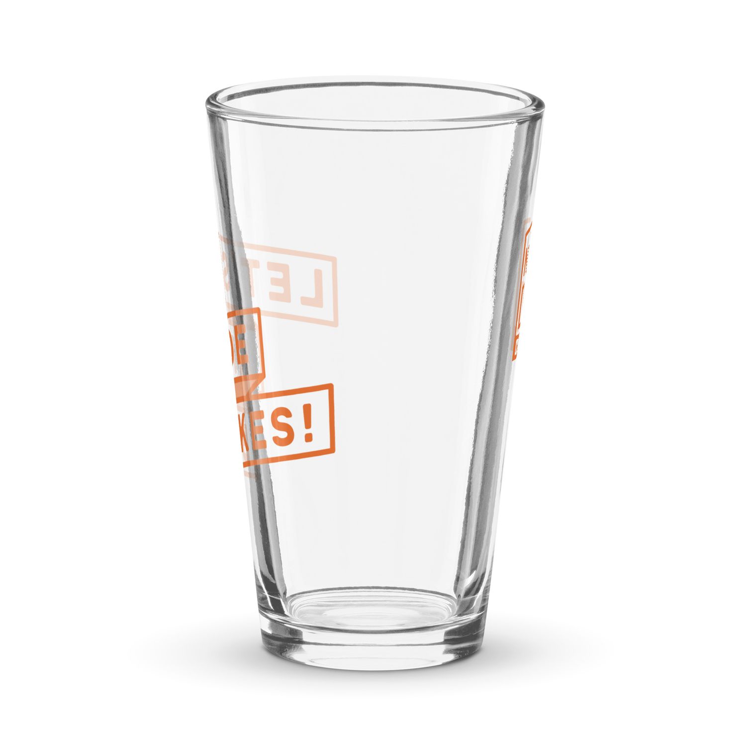 Let&#39;s Ride Bikes Pint Glass