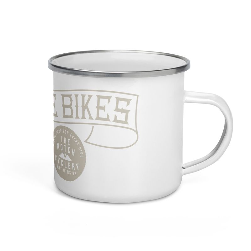 Let's Ride Bikes Enamel Mug