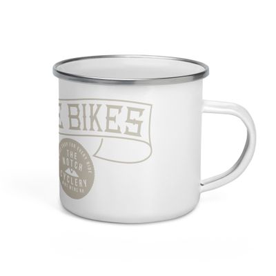 Let's Ride Bikes Enamel Mug