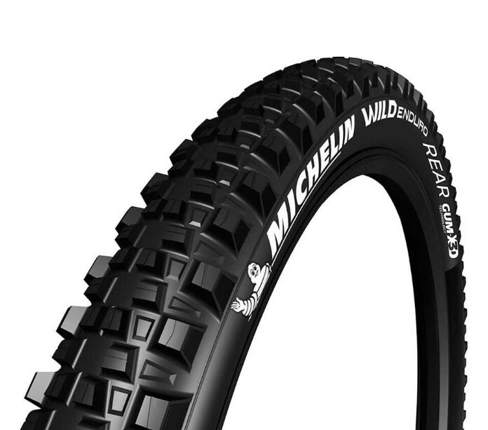 Michelin, Wild Enduro Rear, Tire, 29&#39;&#39;x2.40, Folding, Tubeless Ready, GUM-X, GravityShield, 60TPi, Black