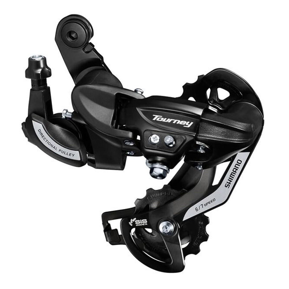 Shimano, Tourney RD-TY500, Rear derailleur, 6/7sp., SGS, Black, With adaptor