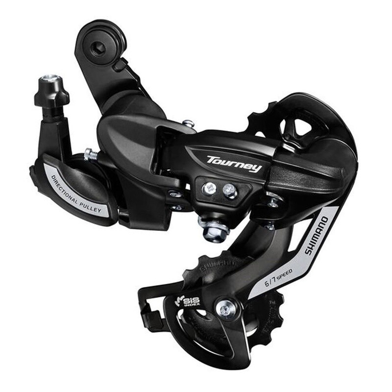 Shimano, Tourney RD-TY500, Rear derailleur, 6/7sp., SGS, Black, With adaptor