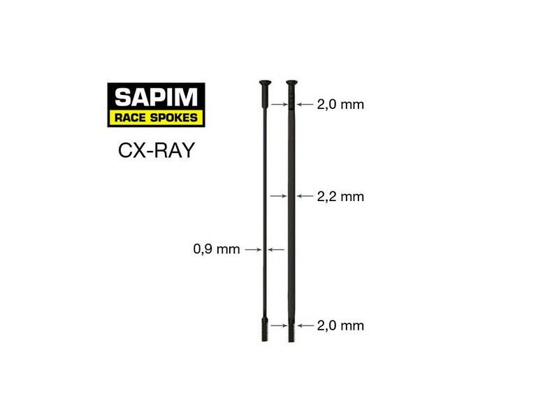 Sapim CX-Ray 276 Black Single