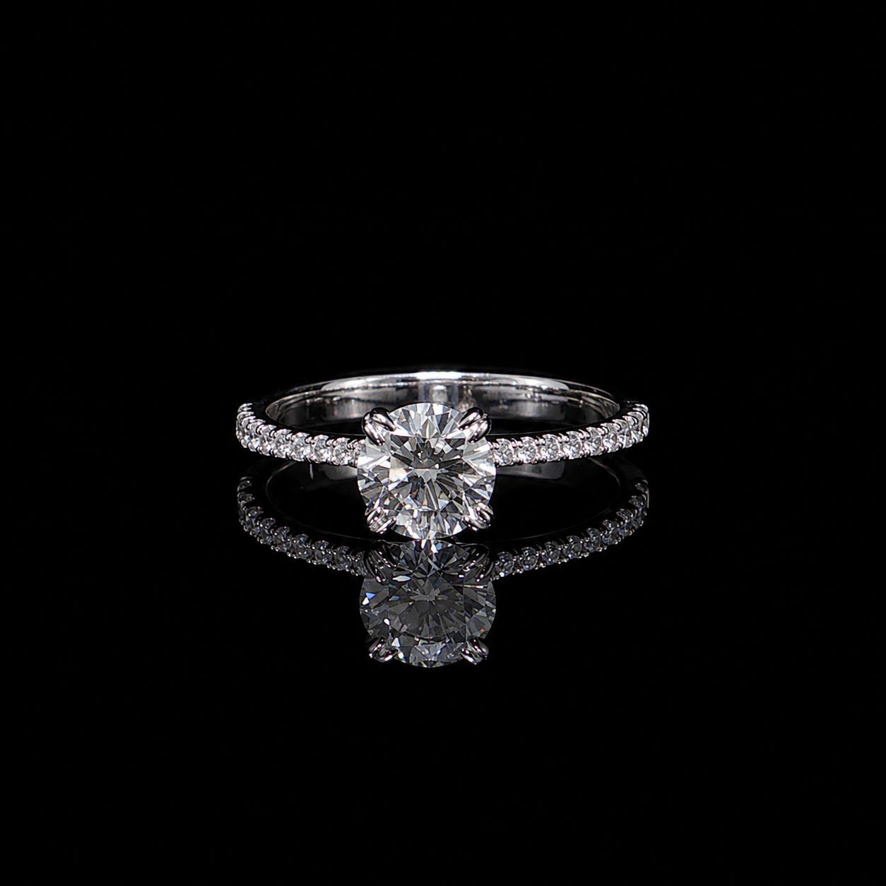 14k White Gold 2.3g 1.12ct Diamond