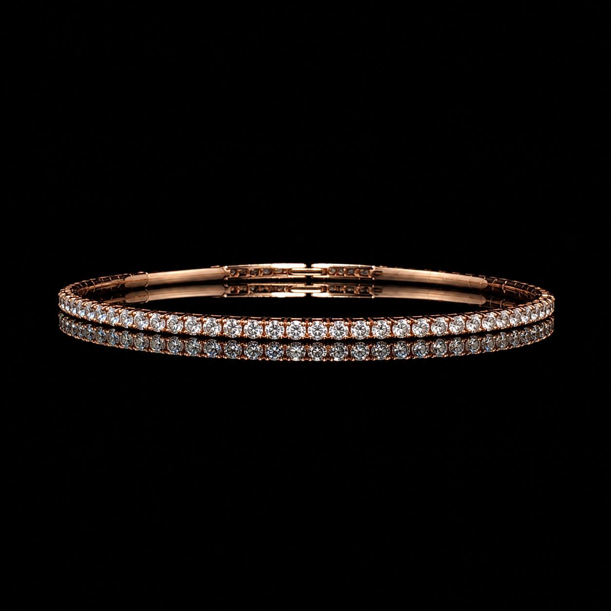 14k Rose Gold 5.4g .9ct Bangle