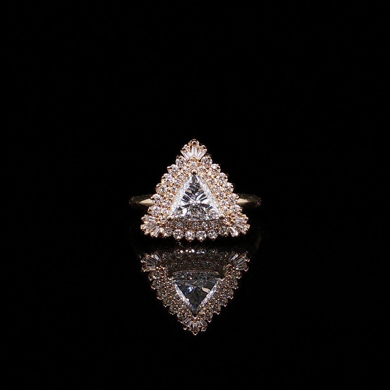 14k Yellow Gold 4.2g 1.19ct Double Halo