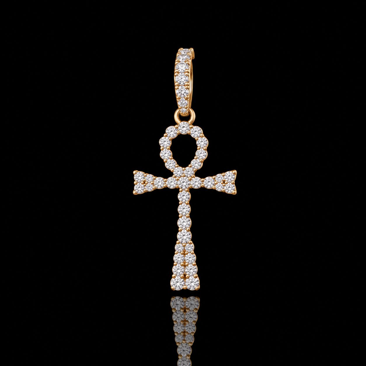 14k Yellow Gold 1.9g 0.82ct Uncle Cross