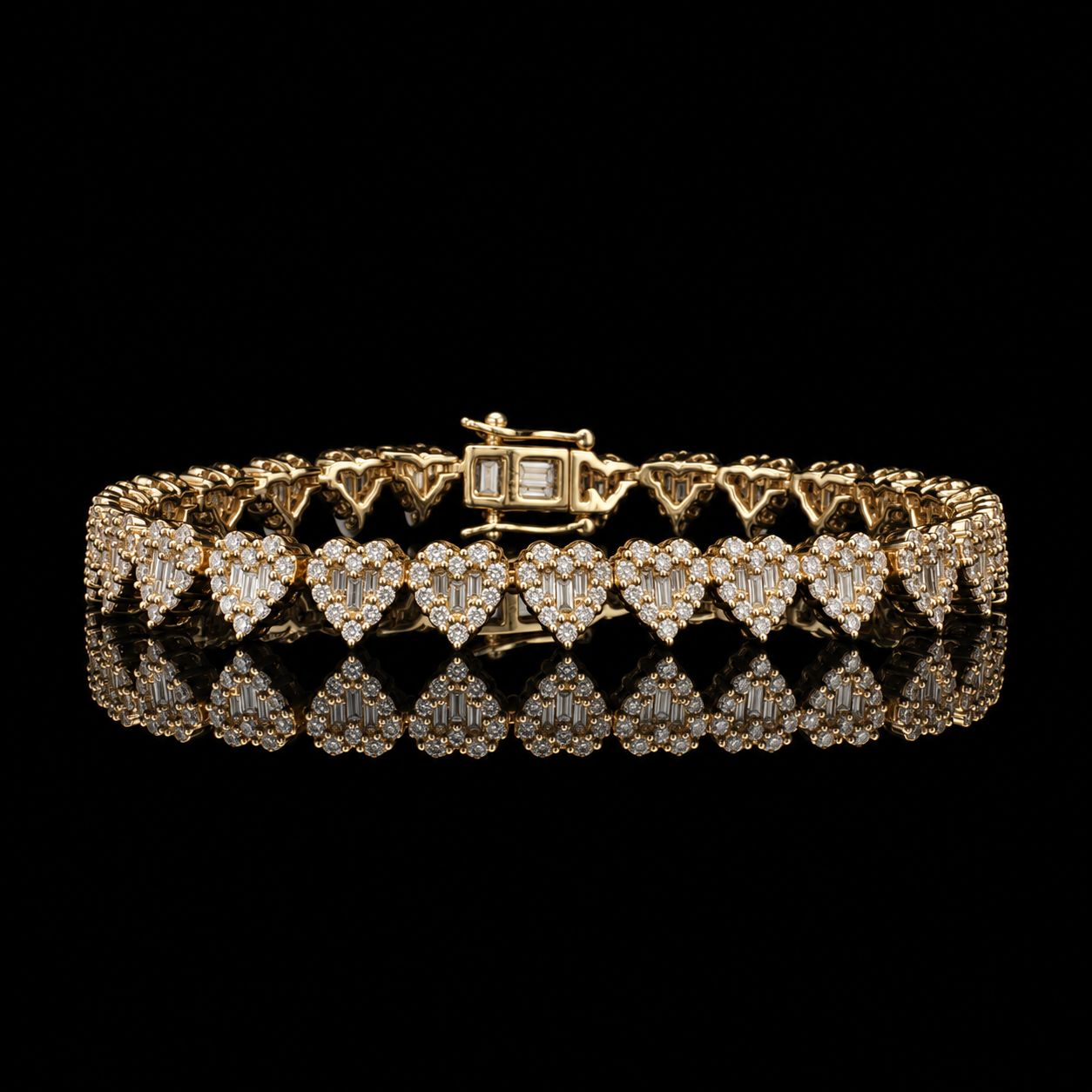 14k Yellow Gold 15.2g 3.02ct Heart