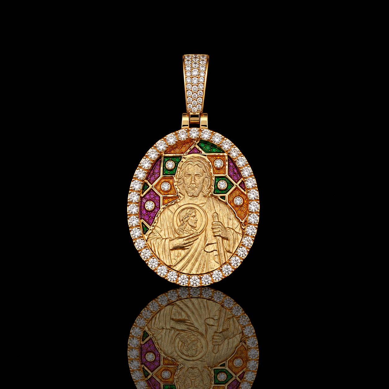14k Yellow Gold 12.5g 1.49ct Jesus