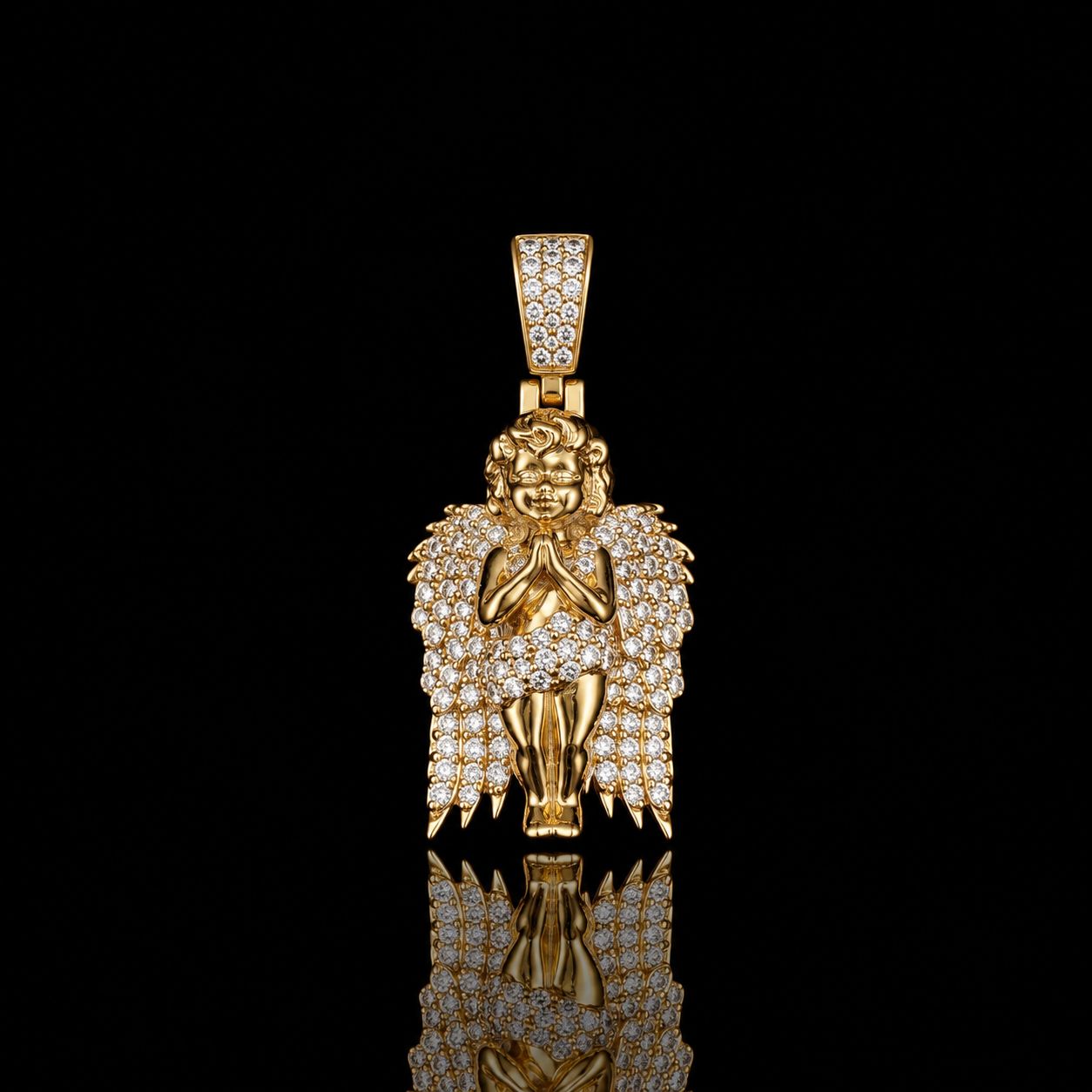 14k Yellow Gold 10.3g 0.75ct Angel