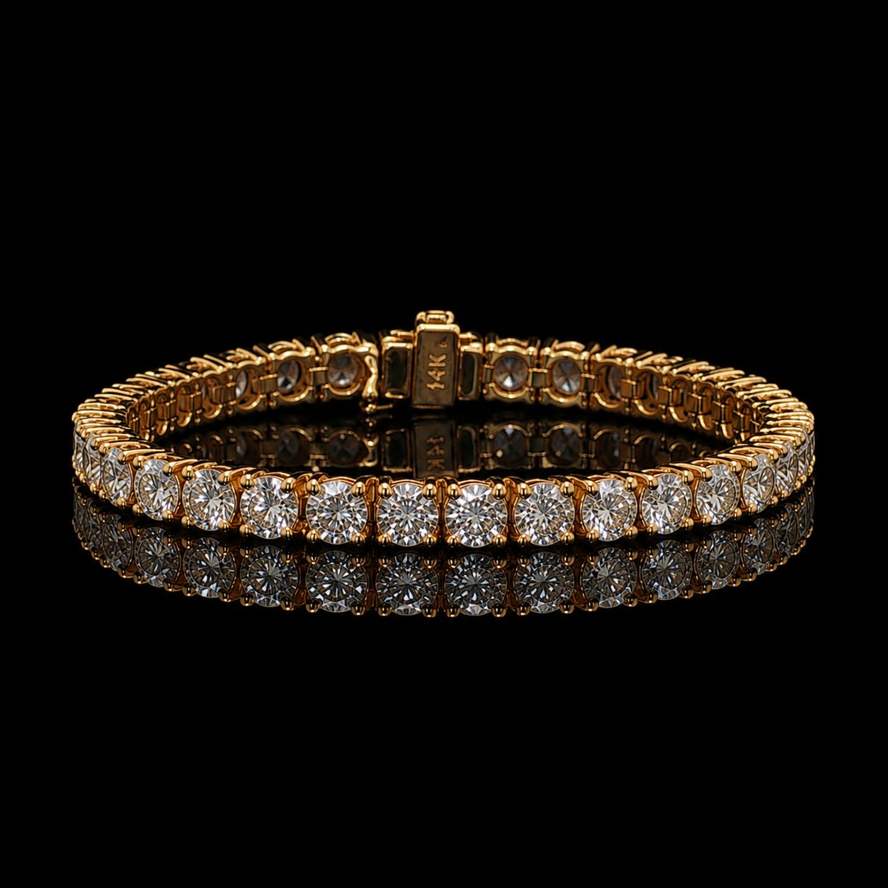 14k Yellow Gold 16.6g 14ct 35PT Tennis