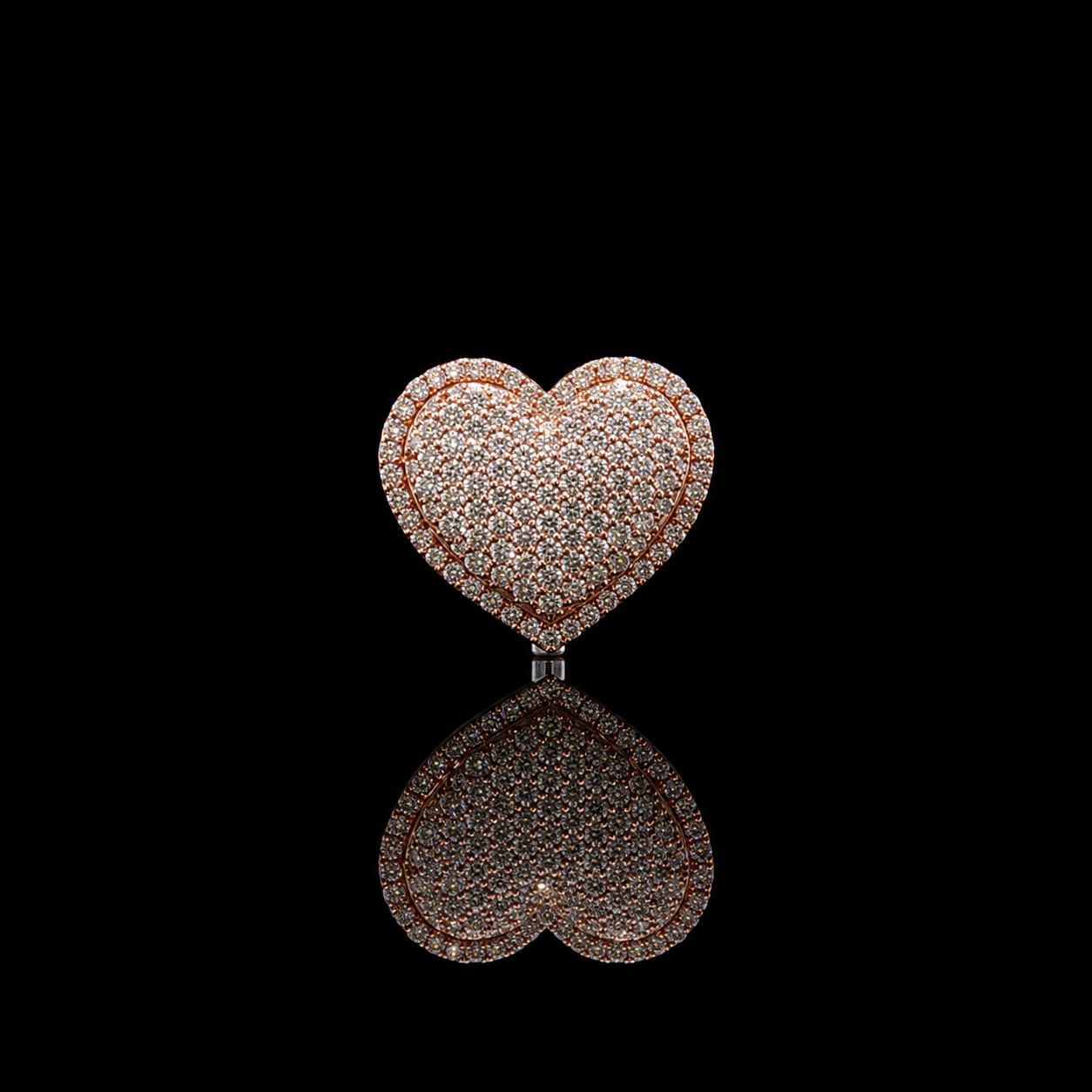14k Rose Gold 8.9g 1.44ct Heart