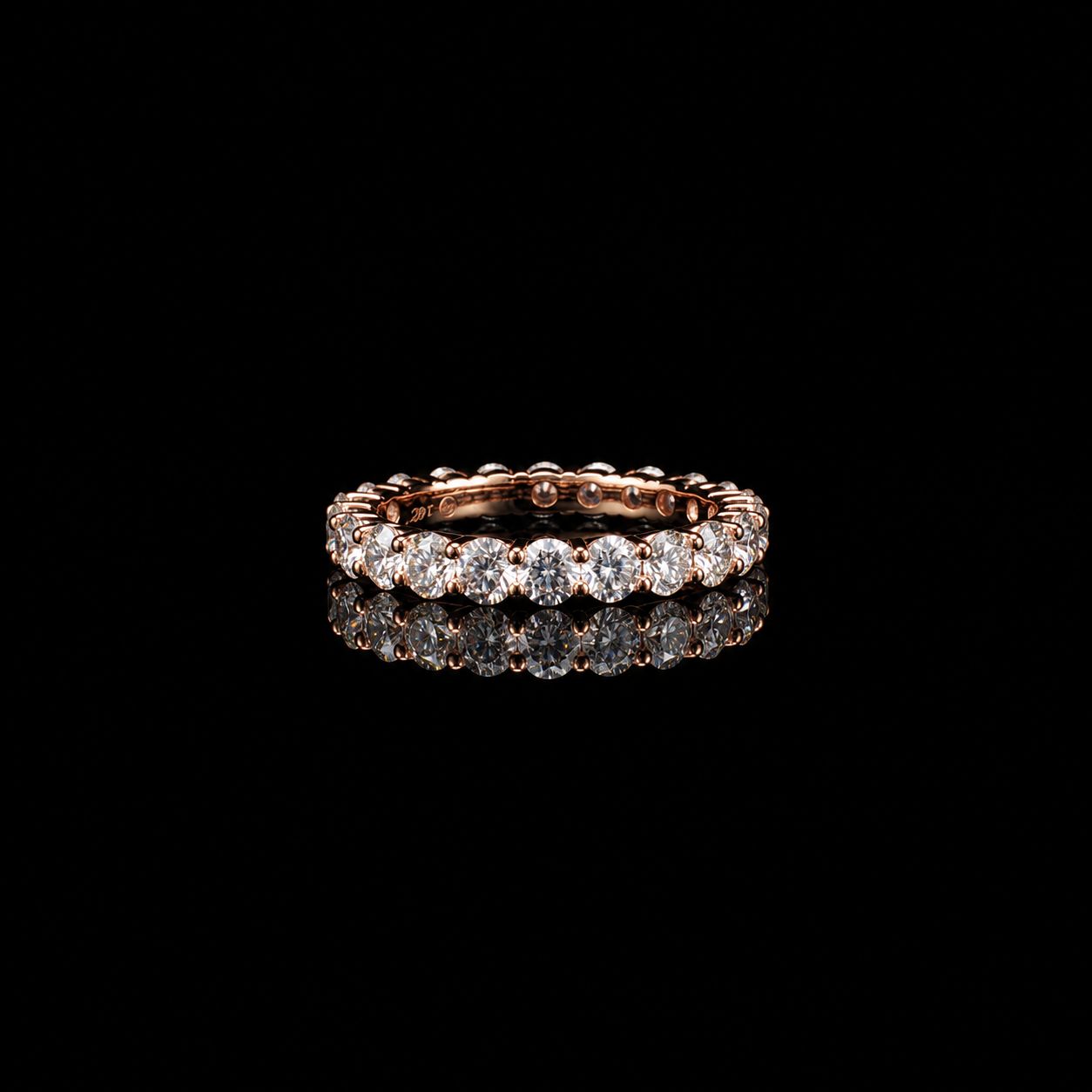 14k Rose Gold 2.2g 2.1ct Band