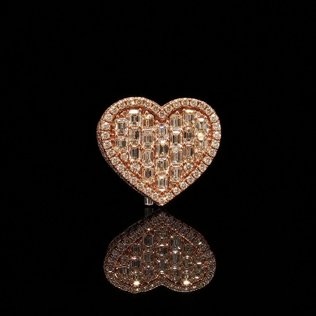 10k Rose Gold 15.3g 6.5ct Heart
