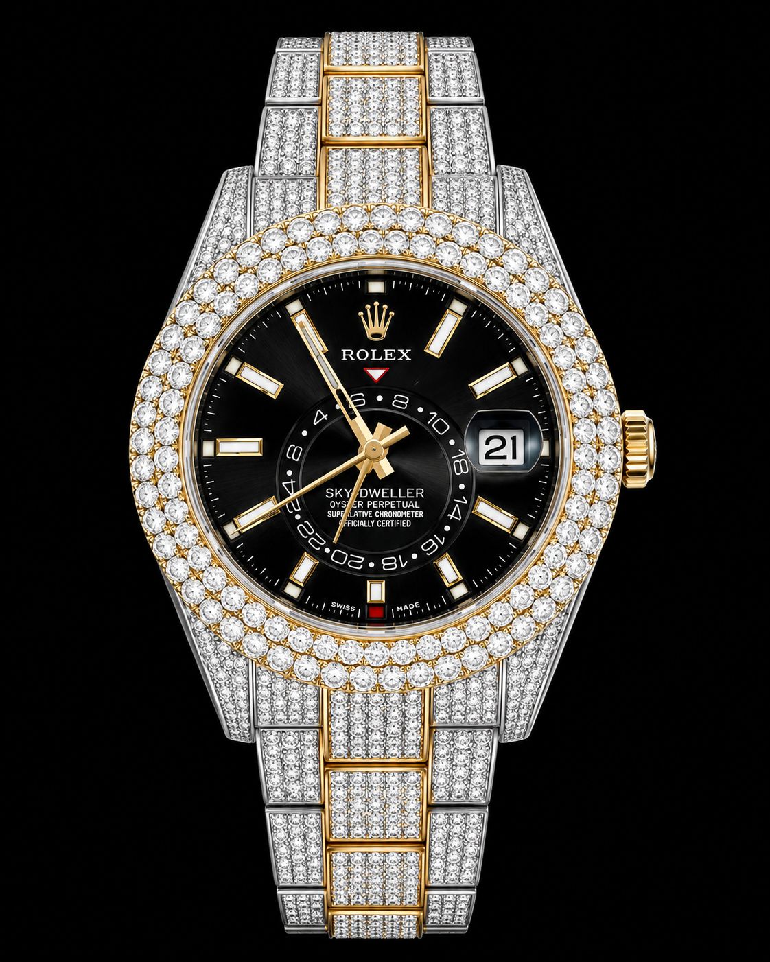 Rolex Sky-Dweller Two Tone 24cts Diamonds 326933