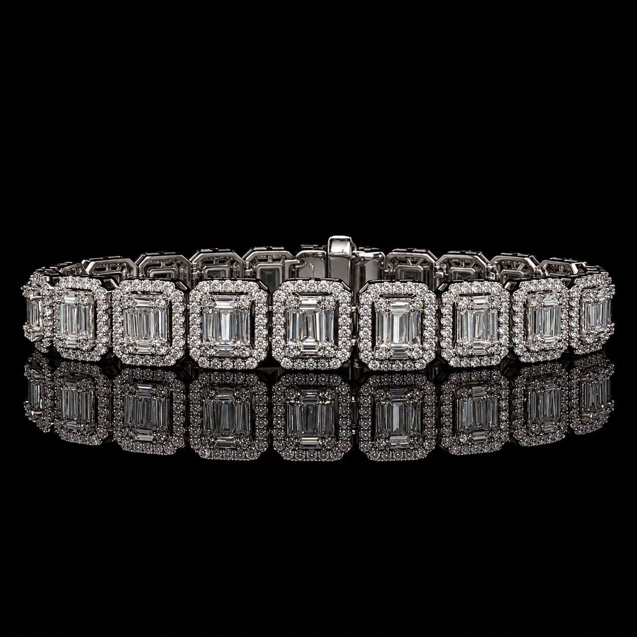 10k White Gold 36.5g 20ct Diamond Tennis