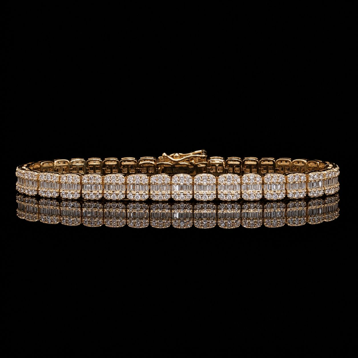 10k Yellow Gold 17.5g 3.76ct Baguette