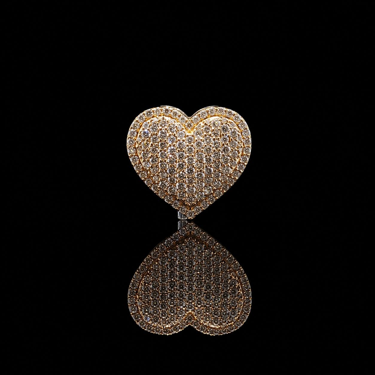 14k Yellow Gold 1.39ct 10g Heart