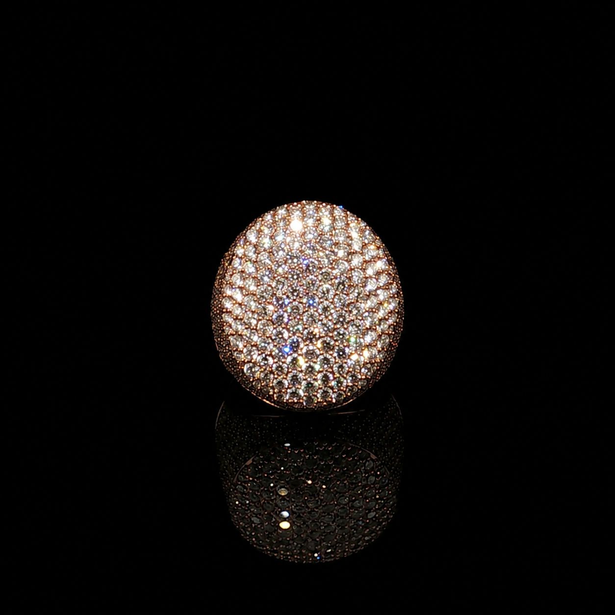 10k Rose Gold 14.9g 6cts Dome