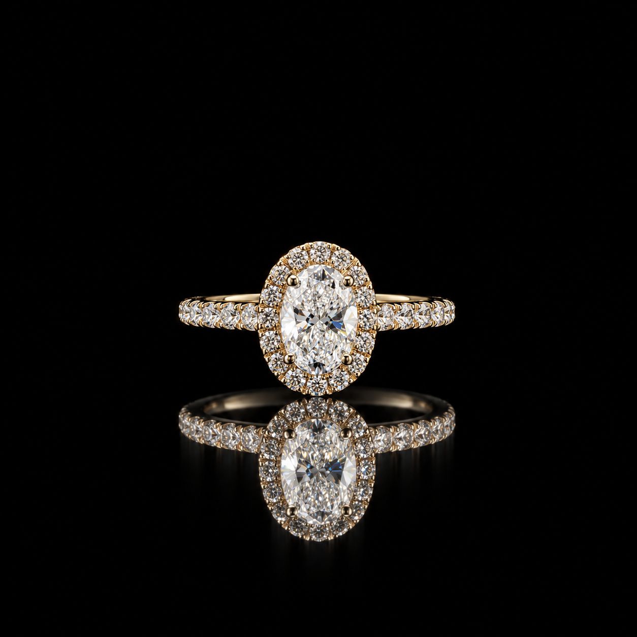 14k Yellow Gold 4.2g 3.57ct Oval