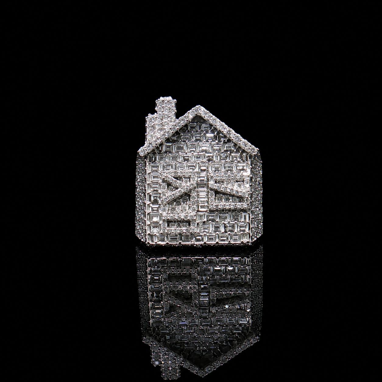 10k White Gold 20.7g 5.14ct House