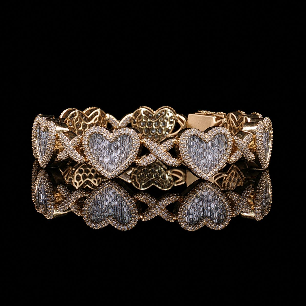 10k Yellow Gold 29.5g 3.83ct Heart