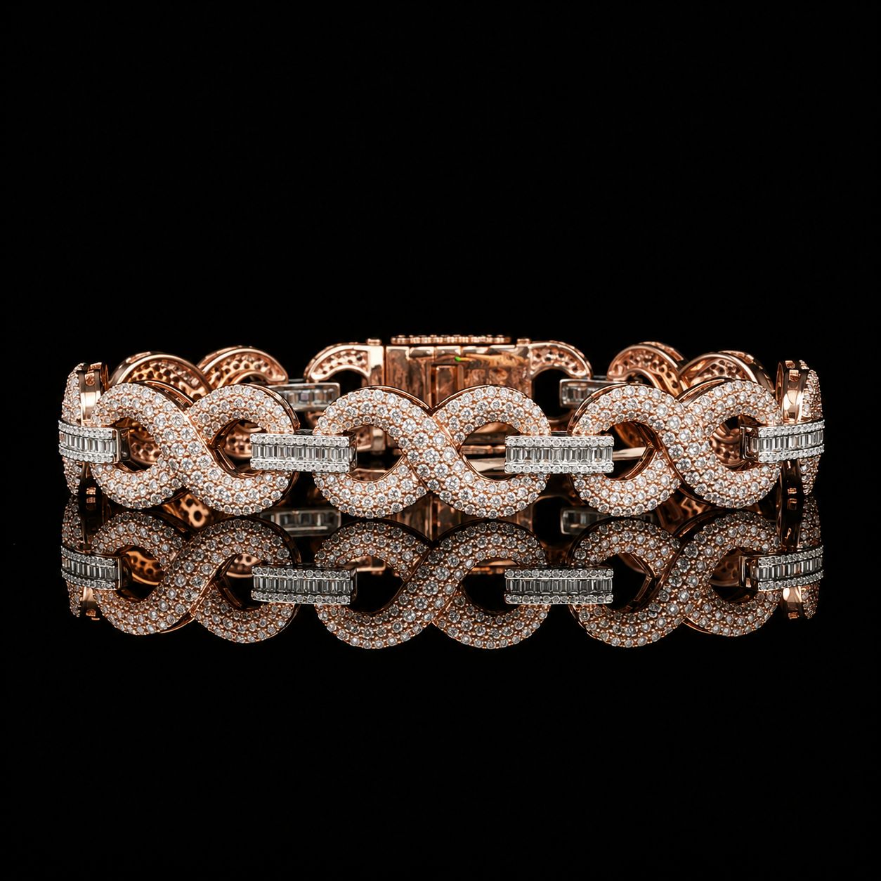 10k Rose Gold 31.6g 7.98ct Infinity