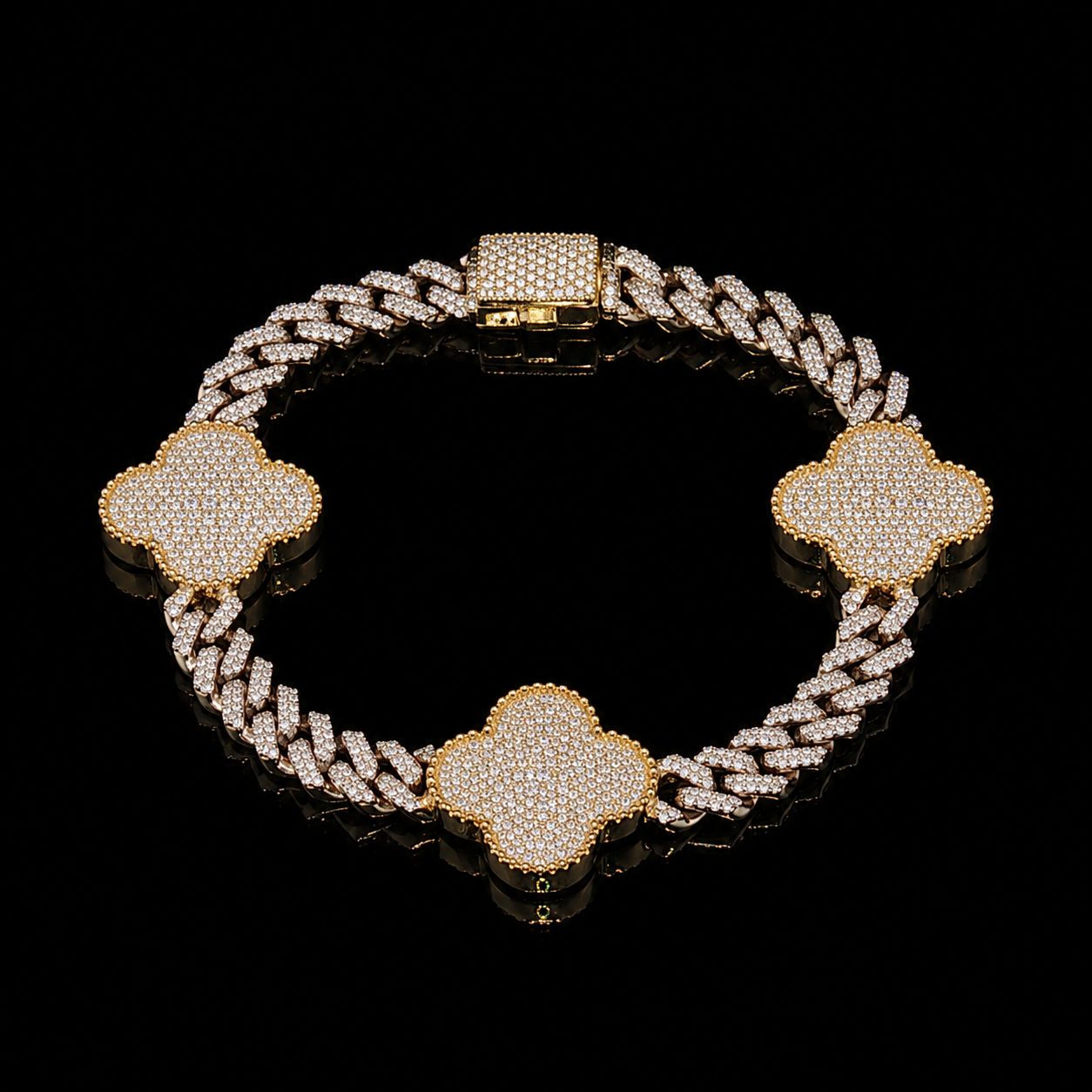10k Yellow/White Gold 19.3g 2.09ct Cuban