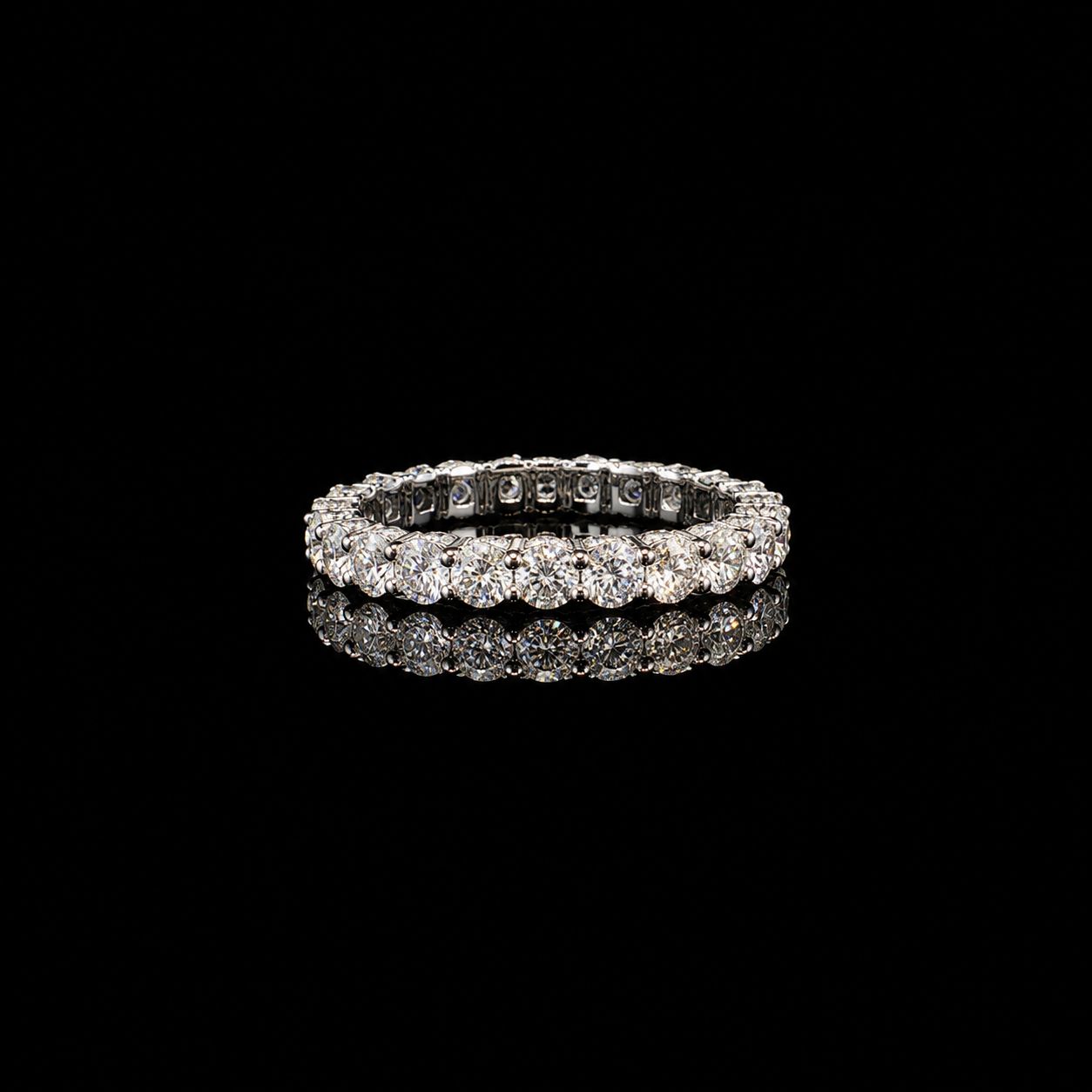 14k White Gold 2.2g 2.20ct Band