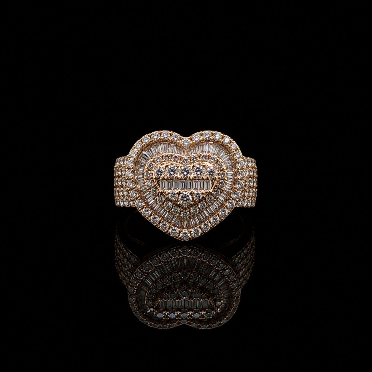 14k Yellow Gold 14.0g 4.24ct Heart