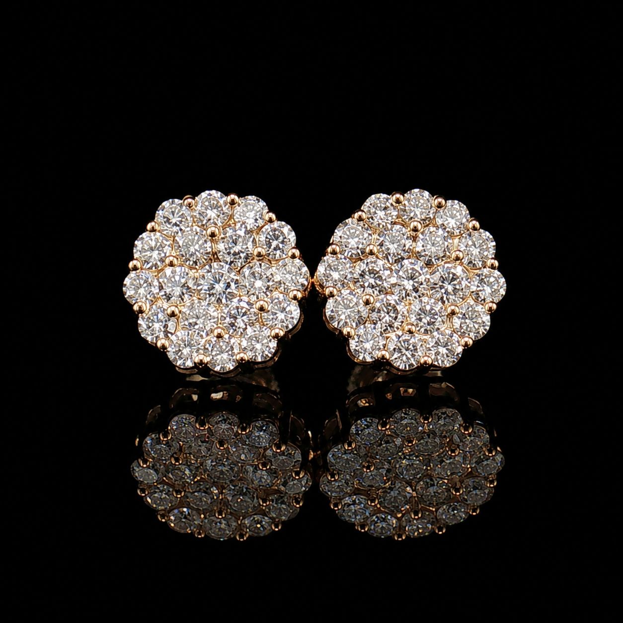 14k Yellow Gold Diamond Cluster 2.00ct