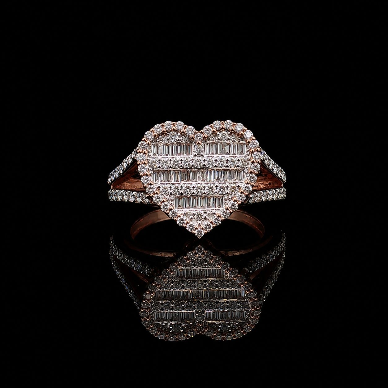 10k Rose Gold 4.9g 0.97ct Heart