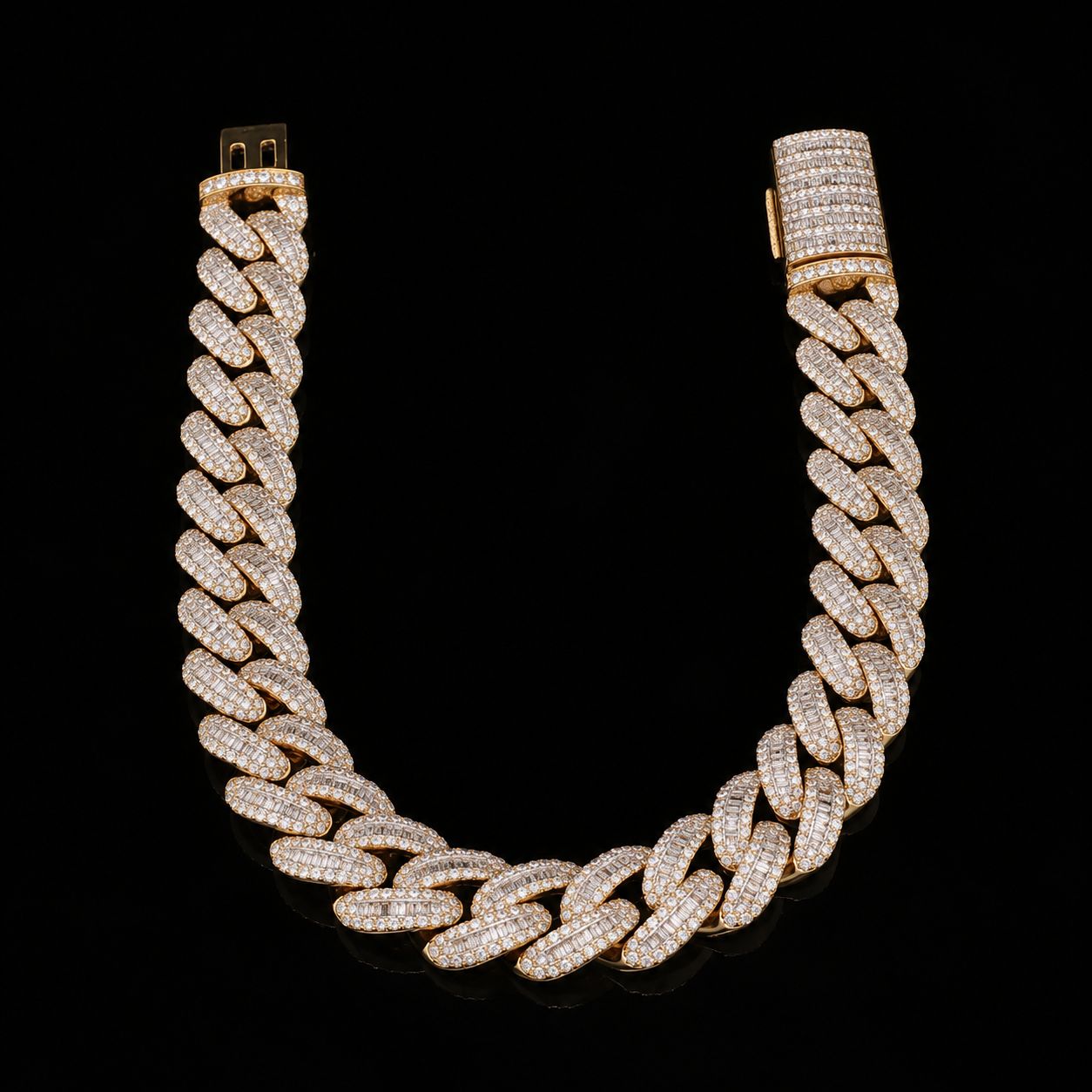 10k Yellow Gold 44.5g 6.56ct Cuban