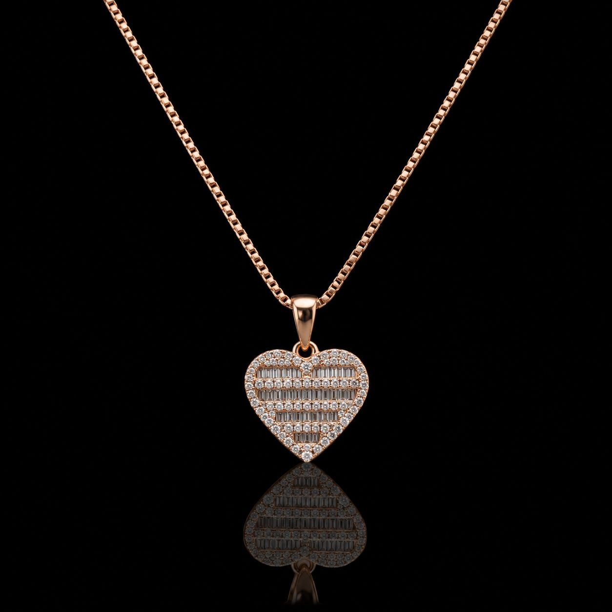 10k Rose Gold 5.1g 0.52ct Heart