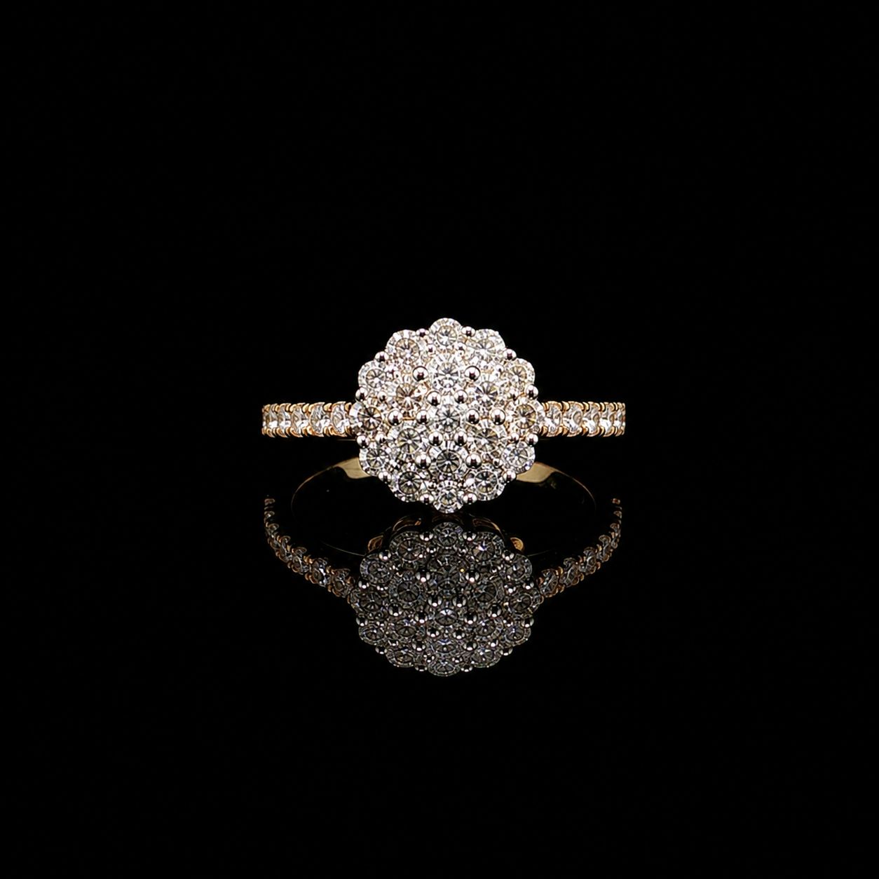 10k Yellow Gold 2.6g 1.01ct Flower