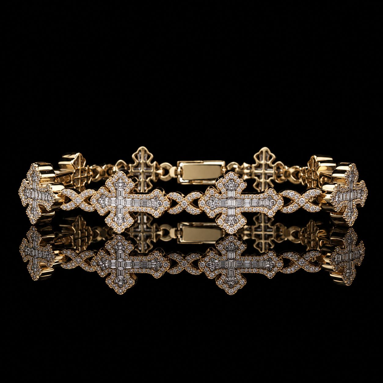 10k Yellow Gold 29.6g 2.9ct Cross