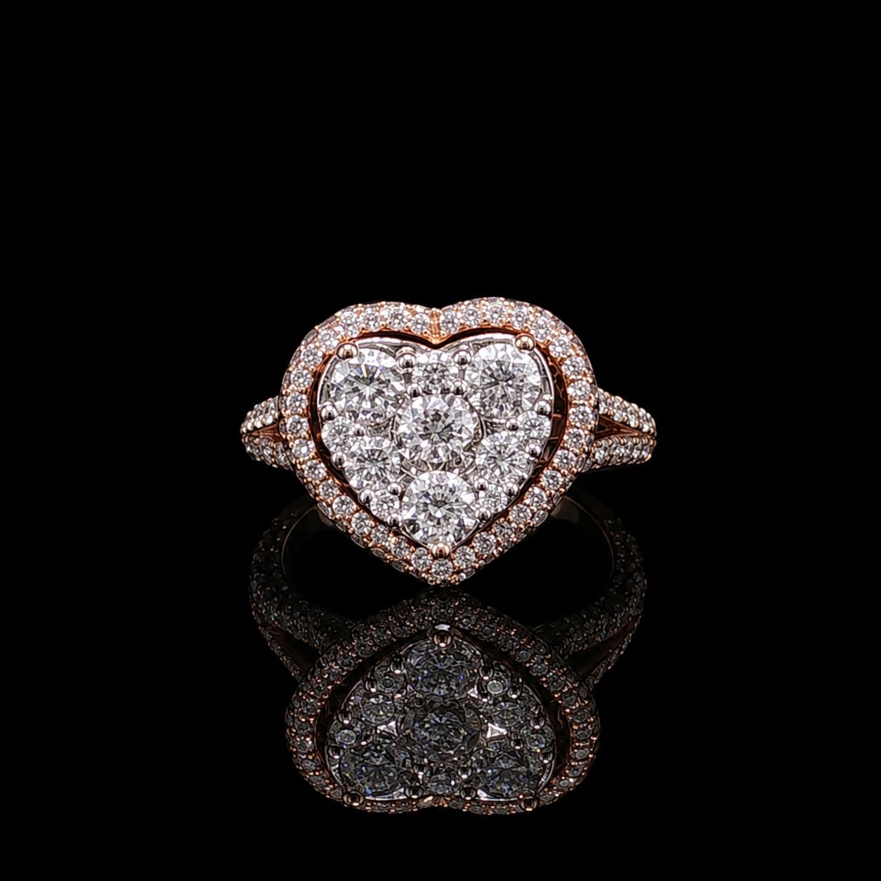 14k Rose Gold 5.2g 2.61ct Heart