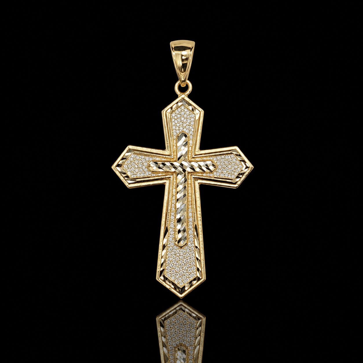 10k Yellow Gold 3.4g Cross