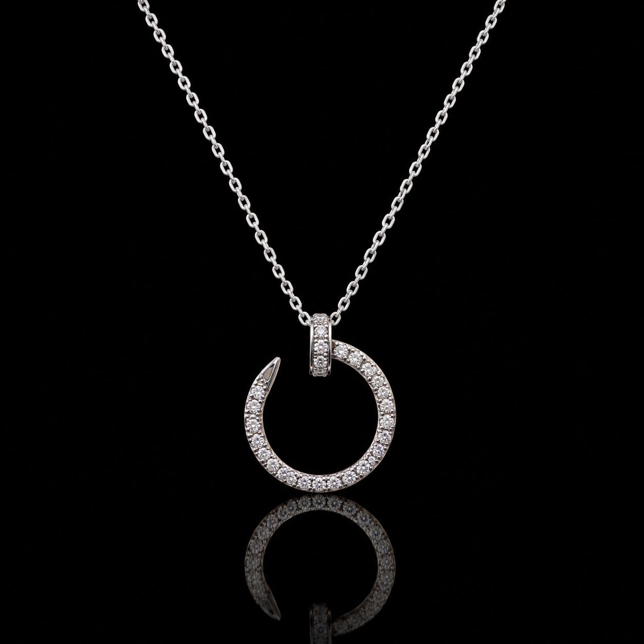 18k White Gold 6.1g 0.75ct Nail