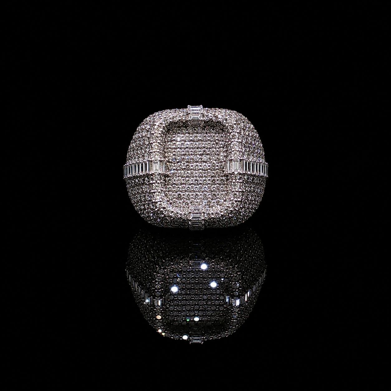 14k White Gold 15.5g 5.55ct Pave