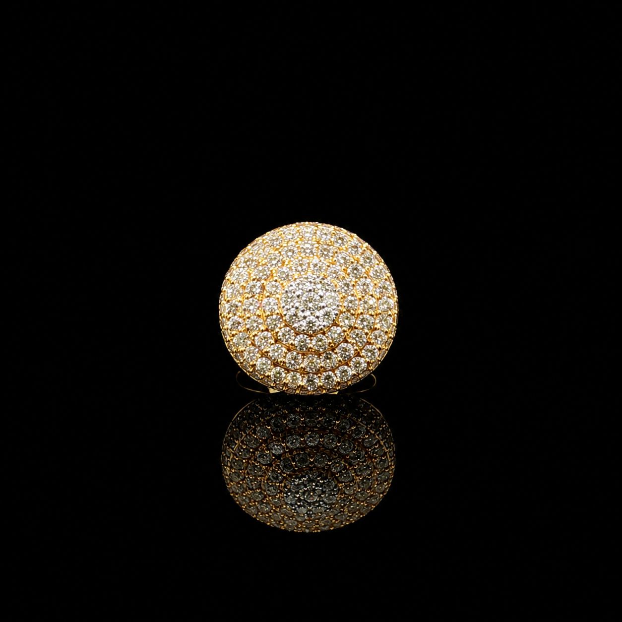 14k Yellow Gold 20.6g 5.55ct Dome