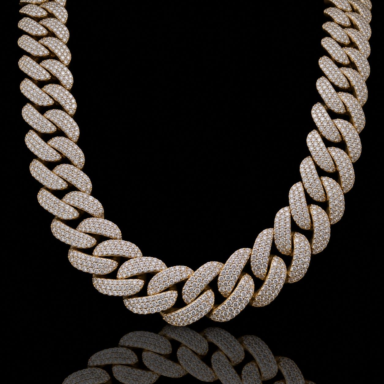 10k Yellow Gold 191.3g 31.91ct 14mm Cuban