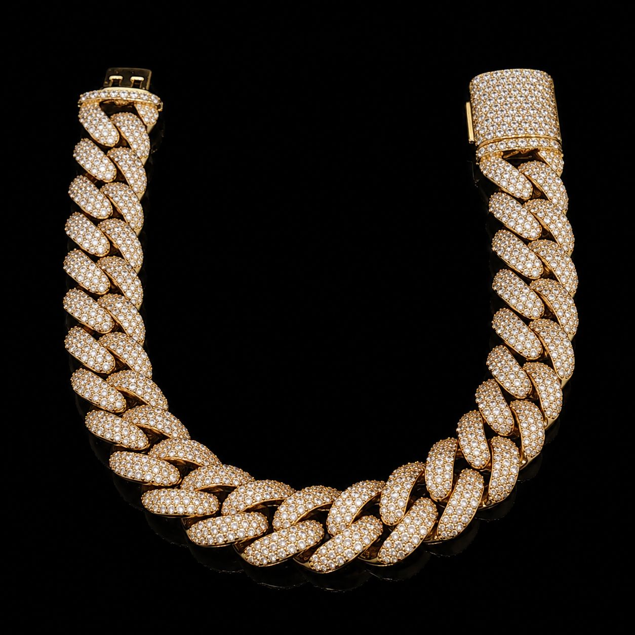 10k Yellow Gold 39.8g 9.53ct Cuban